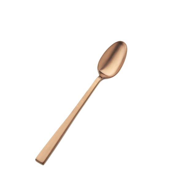 Bon Chef Roman, Ice Teaspoon, Matte Finish, 18/10, 7.25" - Rose Gold Matte , set of 12 S3702RGM - main